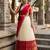 Beautiful South Indian Style Semi-Stitched Half Saree with Blouse and Dupatta for Women