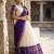 Beautiful South Indian Style Semi-Stitched Half Saree with Blouse and Dupatta for Women