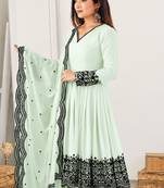 Designer anarkali suit dupatta for women