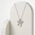 925 Sterling Silver CZ Angel Guardian Pendant Necklace Set for Women