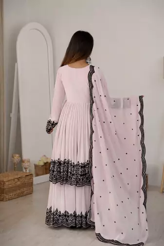 Designer anarkali suit dupatta for women