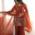 Women ethnic embroidered regular kurta with sharara & with dupatta