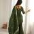 Women ethnic embroidered regular kurta with dupatta