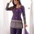 Women ethnic embroidered regular kurta with dupatta