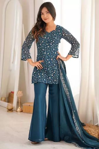 Designer salwar suit ready to wear kurta pant dupatta for women
