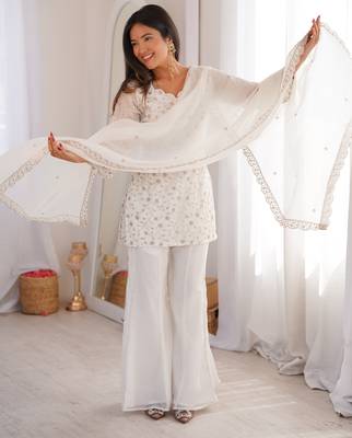 Designer salwar suit ready to wear kurta pant dupatta for women 2