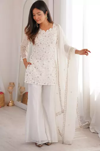 Designer salwar suit ready to wear kurta pant dupatta for women