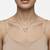 925 Sterling Silver Open Heart Pendant Necklace Set  for Women