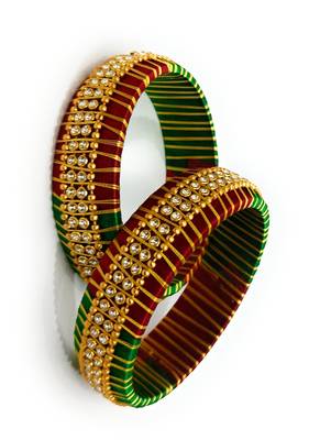 Handmade Silk Thread Bangle Beautiful Multicolour combination for girls and woman partywear 3