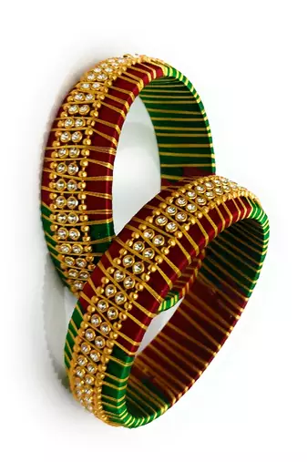 Handmade Silk Thread Bangle Beautiful Multicolour combination for girls and woman partywear
