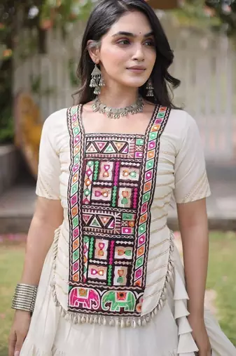 Women's Cora Cotton LEHENGA choli - free size