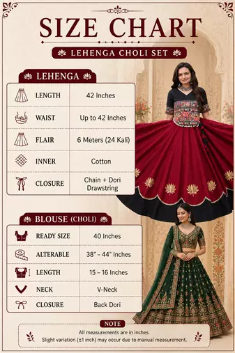 Women's Cora Cotton LEHENGA choli - free size