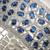 Royal blue stones diamond cut bracelet