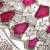 Ruby red stones diamond cut bracelet
