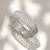 White diamond cut zircon bracelet