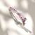 Pink stones diamond cut bracelet