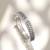 Purple stones diamond cut bracelet
