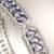 Purple stones diamond cut bracelet