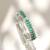 Emerald green stones diamond cut bracelet