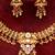 Gold plated multicolor choker necklace set