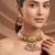 Gold plated multicolor ethnic choker necklace set
