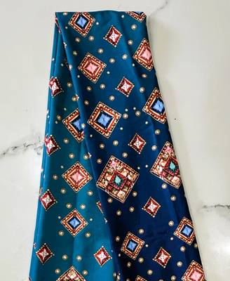 multicolor ajrakh print rayon navratri lehenga choli with dupatta 6