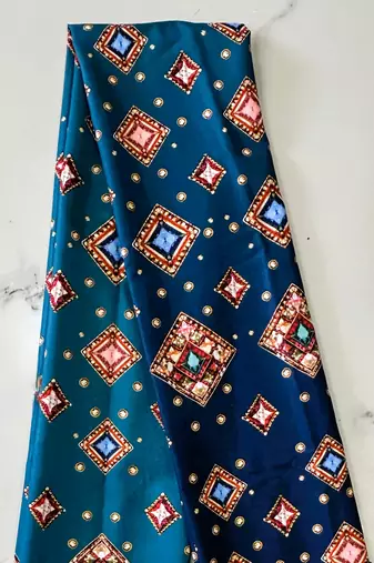 Navratri Ajrakh Print Rayon Lehenga Choli & Blouse With Dupatta