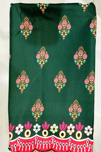 Navratri Ajrakh Print Rayon Lehenga Choli & Blouse With Dupatta