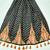 Navratri Ajrakh Print Rayon Lehenga Choli & Blouse With Dupatta