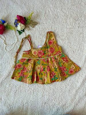 Girls floral kurti & dhoti 2
