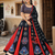 Navratri Ajrakh Print Rayon Lehenga Choli & Blouse With Dupatta