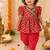 Red lotus angrakha set