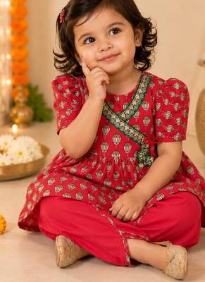 Red lotus angrakha set 3