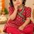 Red lotus angrakha set