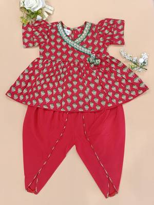 Red lotus angrakha set 4
