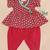Red lotus angrakha set