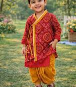 Krishna bandhej dhoti set