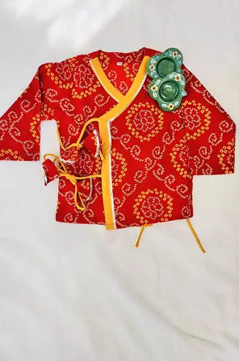 Krishna bandhej dhoti set