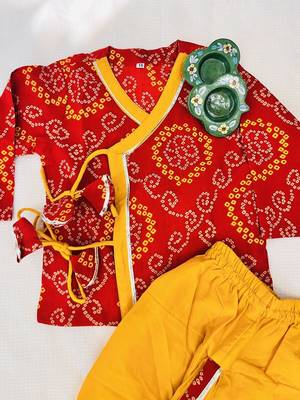 Krishna bandhej dhoti set 4