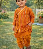 Krishna leheriya dhoti set