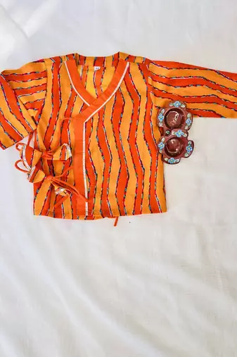 Krishna leheriya dhoti set