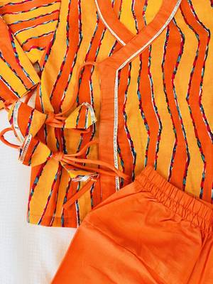 Krishna leheriya dhoti set 4