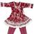 Girls maroon floral kurta set