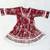 Girls maroon floral kurta set