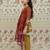Mustard floral kurta set