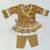 Mustard floral kurta set