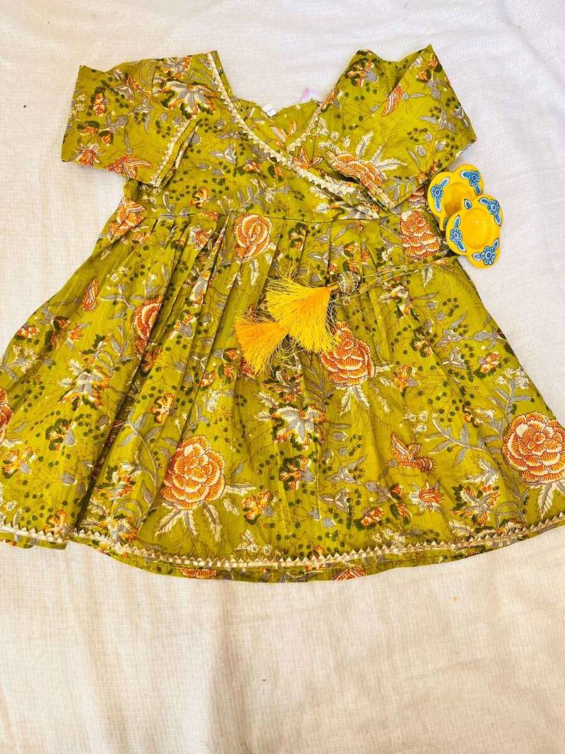 Heena green floral kurta set