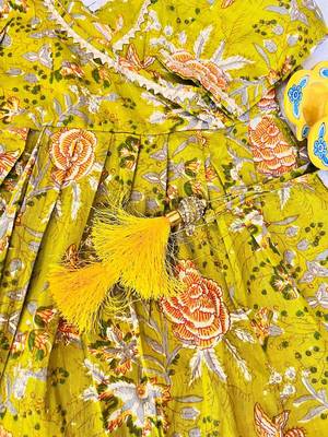 Heena green floral kurta set 5