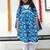 Blue floral kurta flare set