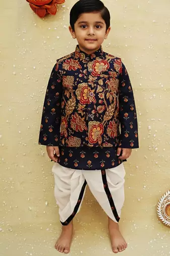 Kurta dhoti jacket set
